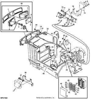 john deere 990 parts diagram