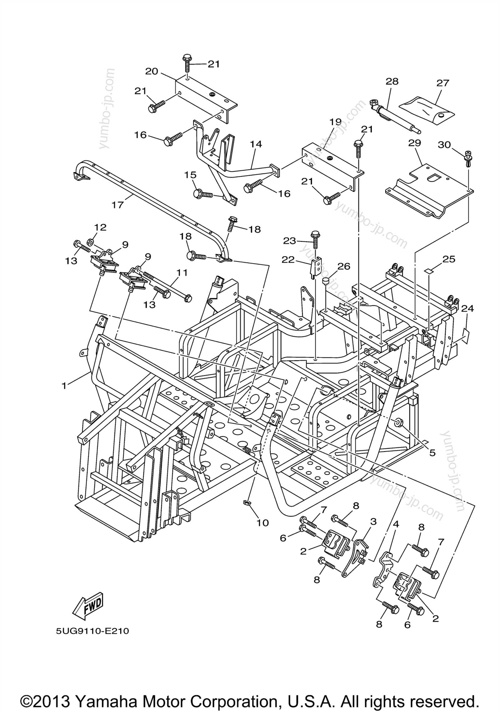 yamaha grizzly 660 parts diagram