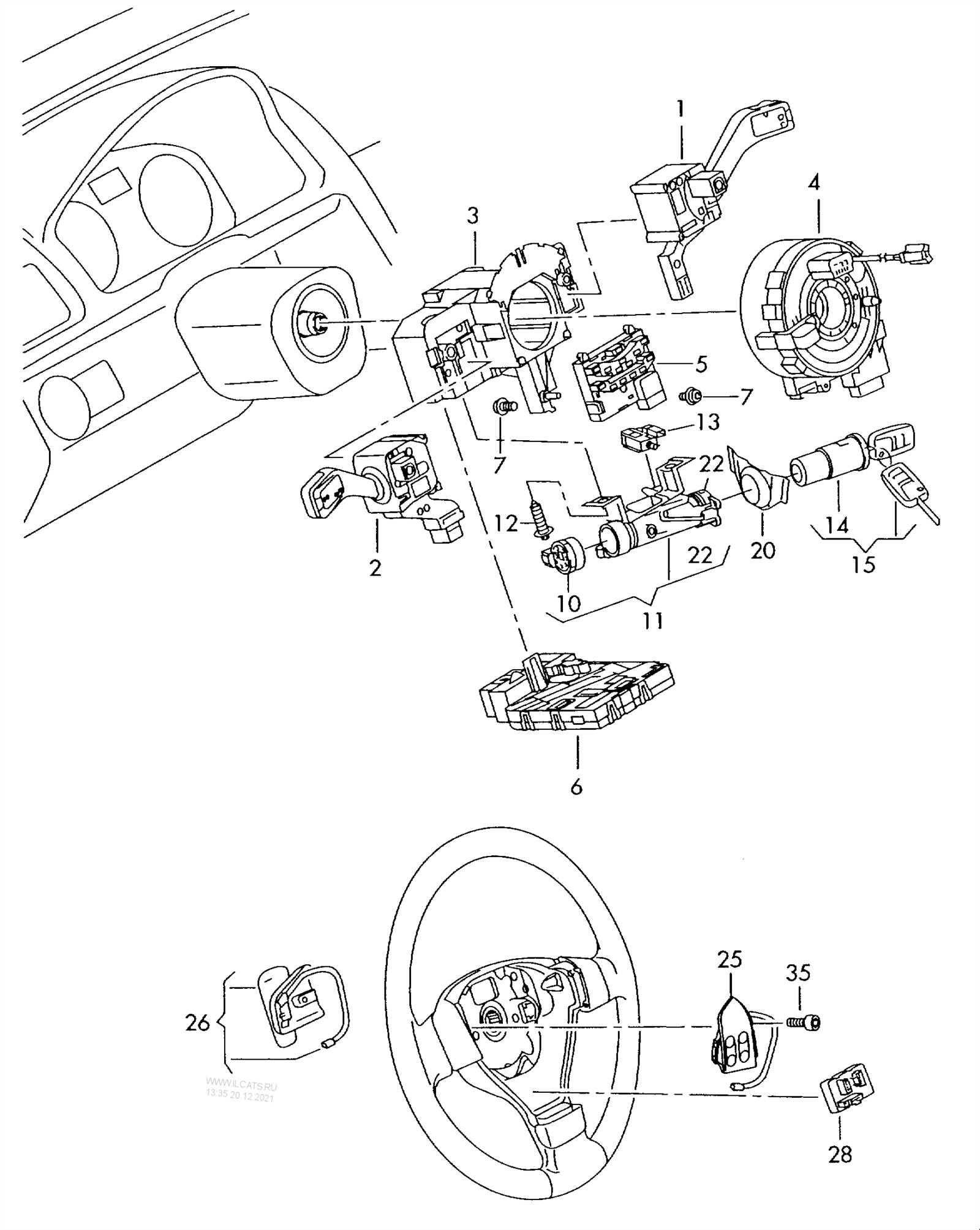 club car steering column parts diagram