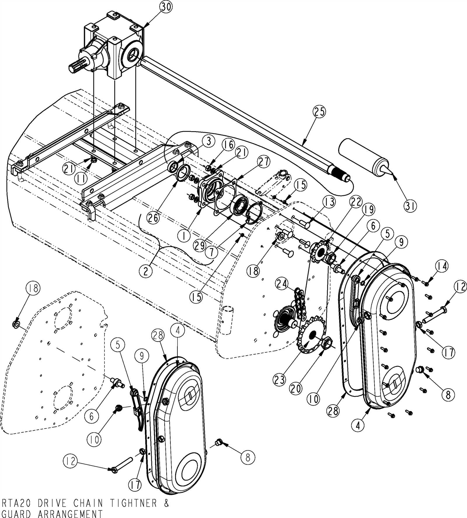 kubota tiller parts diagram