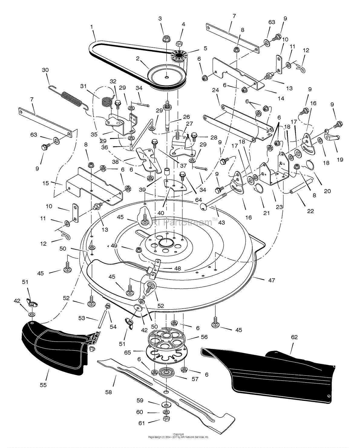 craftsman riding lawn mower engine parts diagram