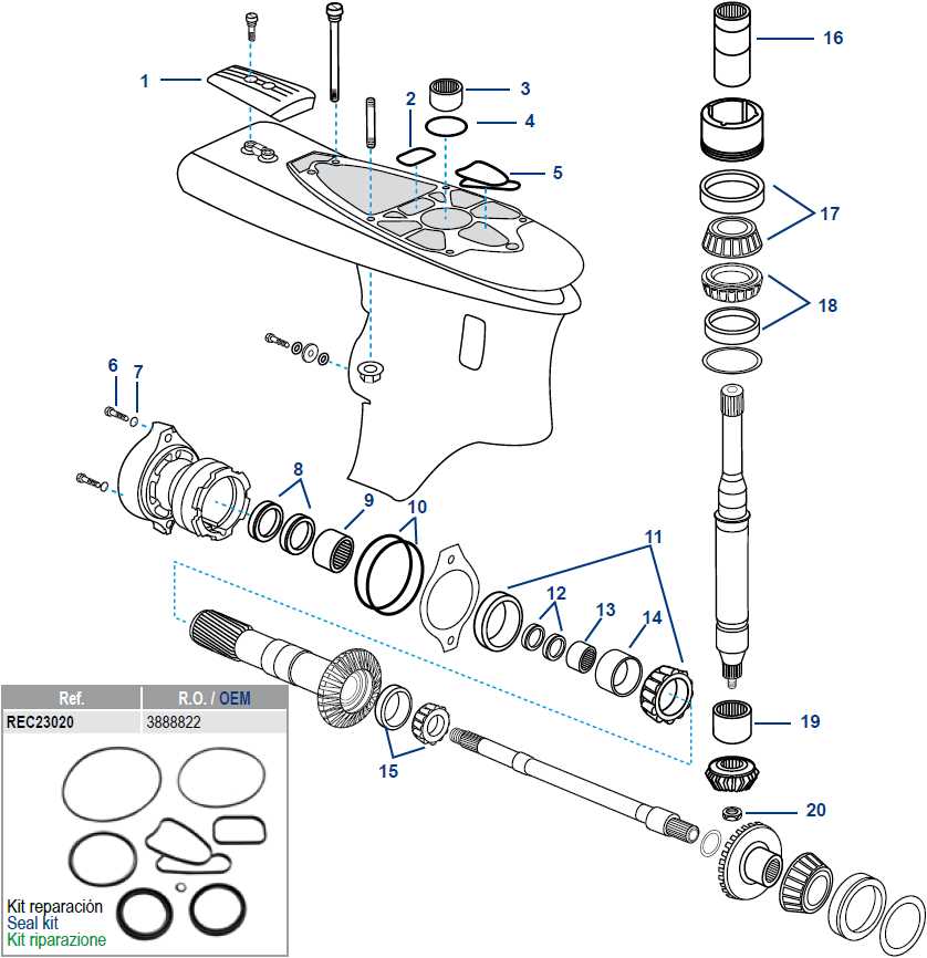 volvo penta dps outdrive parts diagram