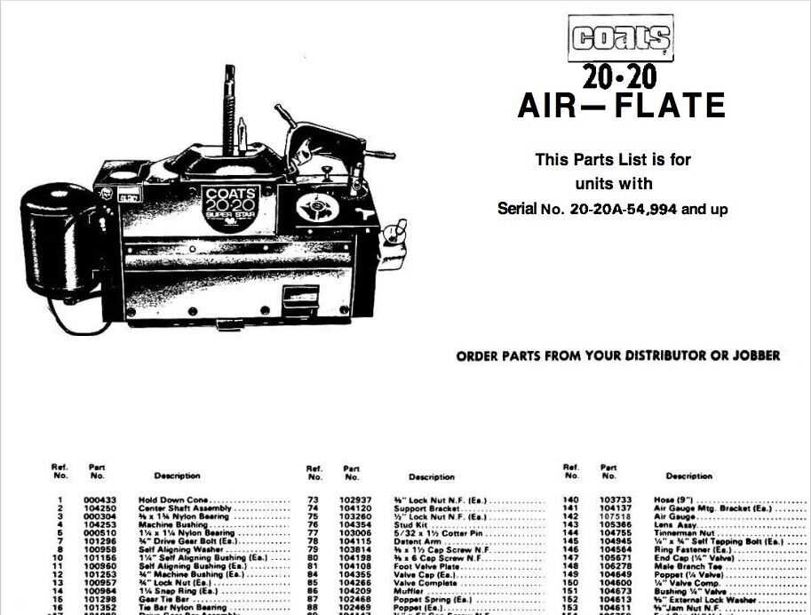 coats 5060ex parts diagram