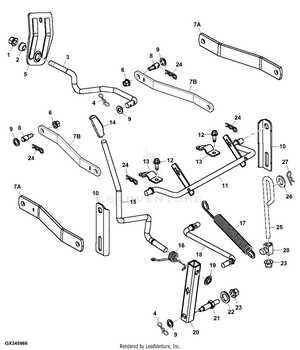 john deere l111 mower deck parts diagram