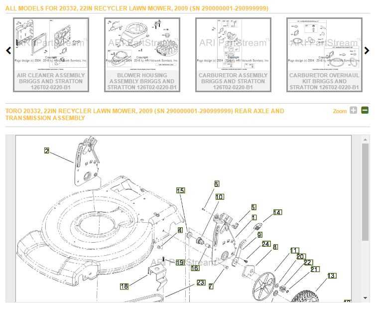 20371 toro parts diagram