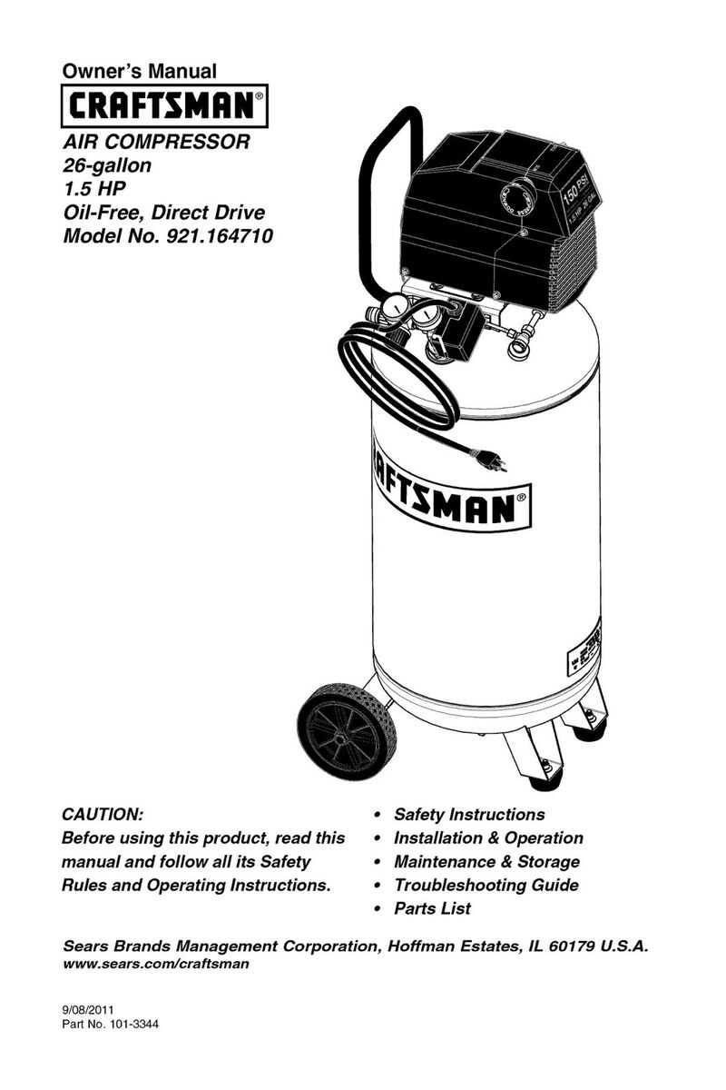 craftsman 33 gallon air compressor parts diagram