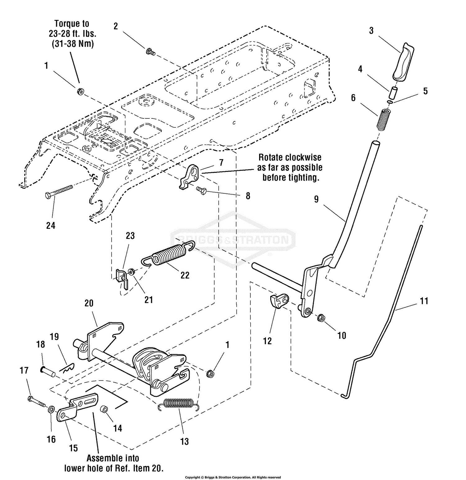 craftsman 54 mower deck parts diagram