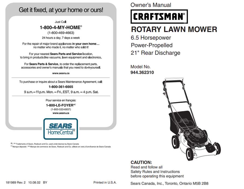 craftsman 6.5 hp craftsman self propelled lawn mower parts diagram