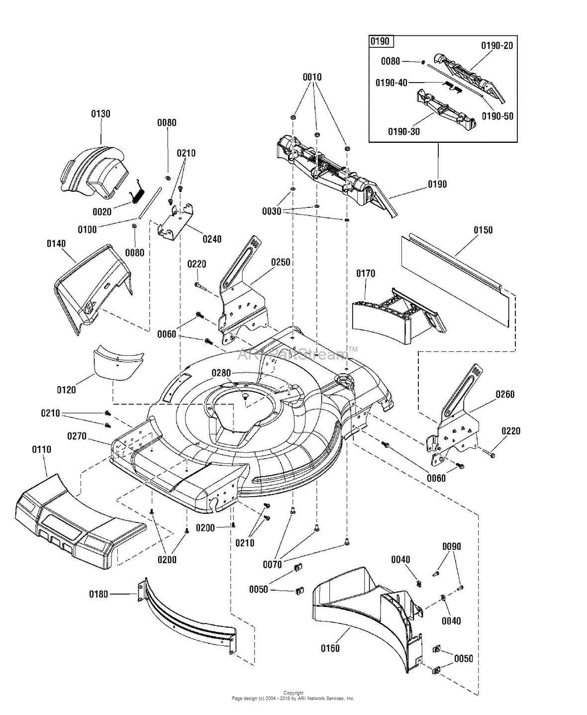 craftsman 6.75 lawn mower parts diagram