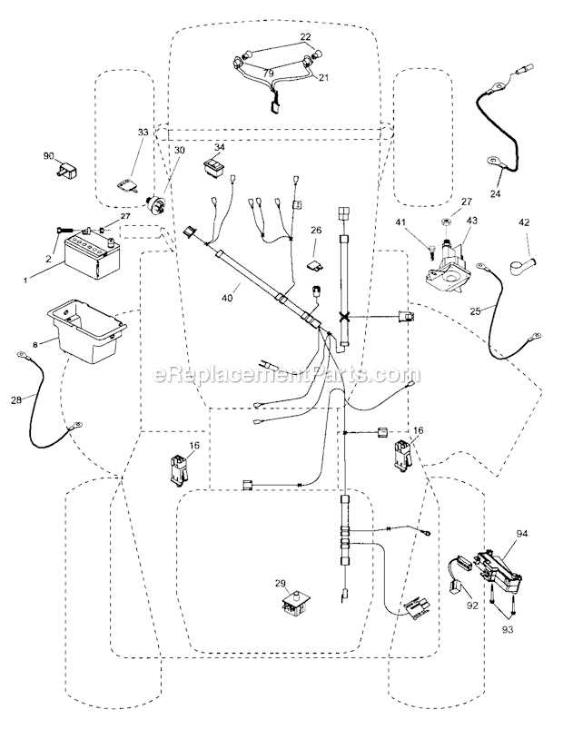 craftsman lt1000 parts diagram