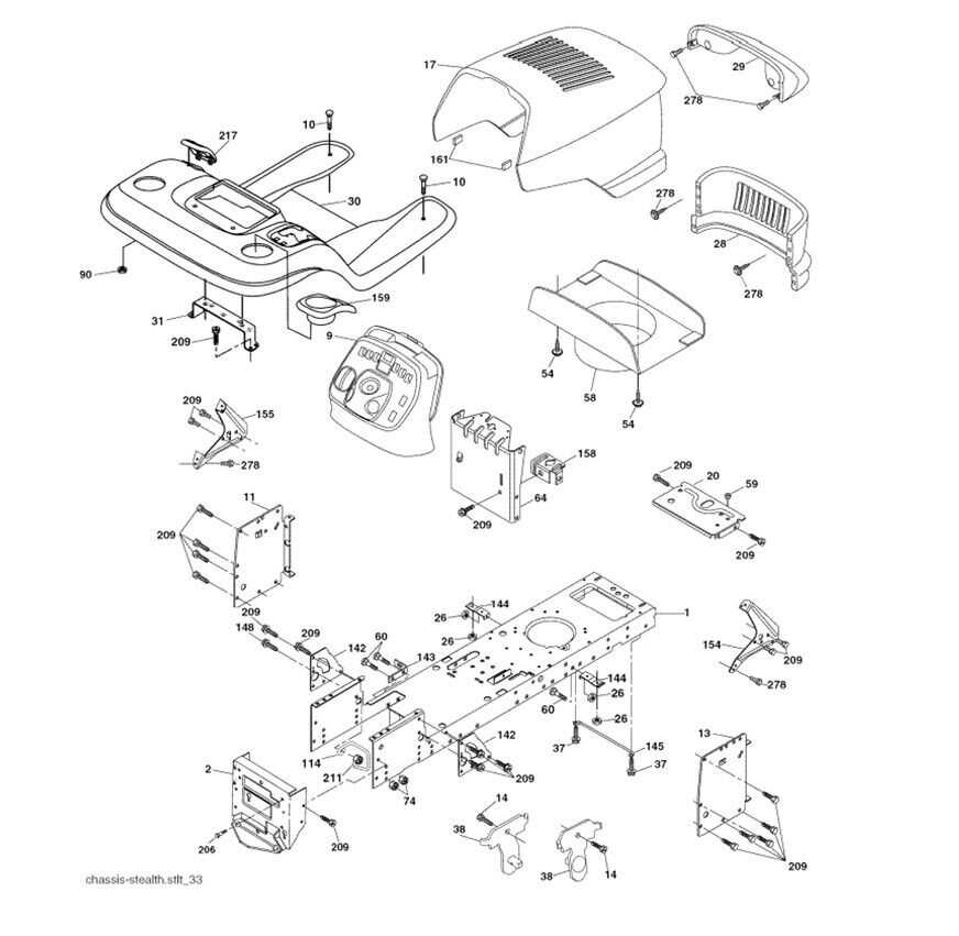 craftsman lt1000 parts diagram