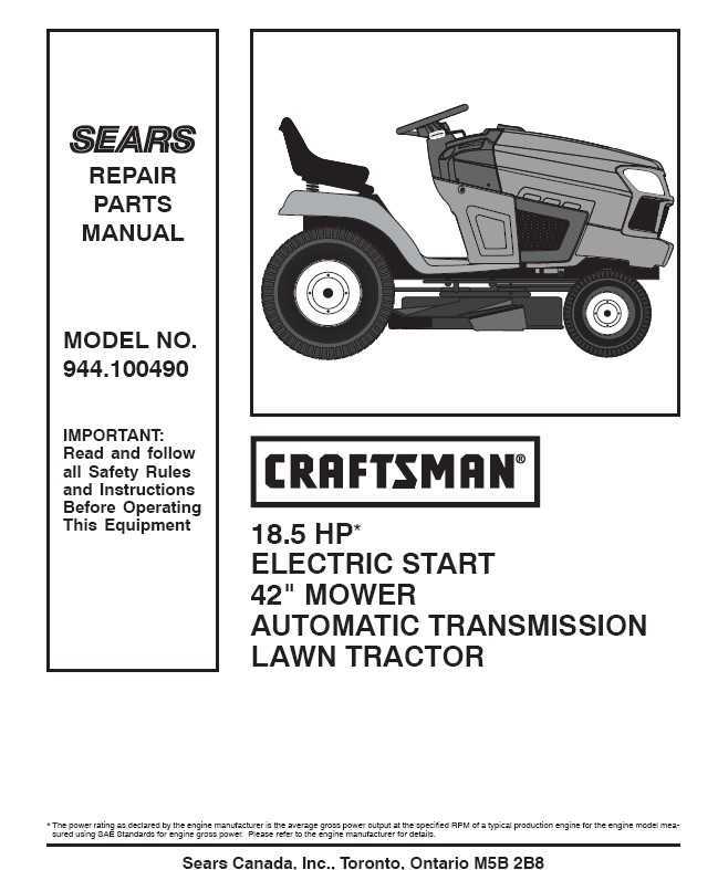 craftsman parts diagram