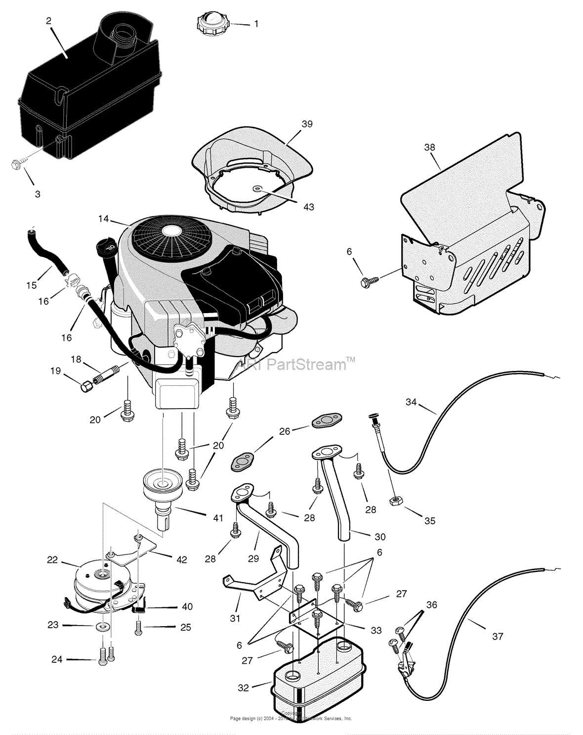 craftsman push mower parts diagram