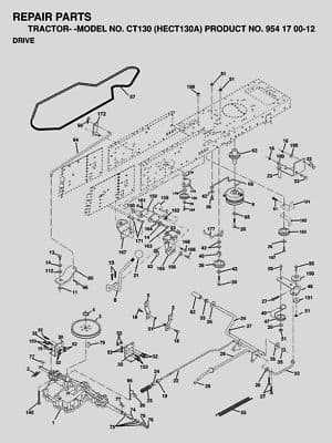 craftsman push mower parts diagram