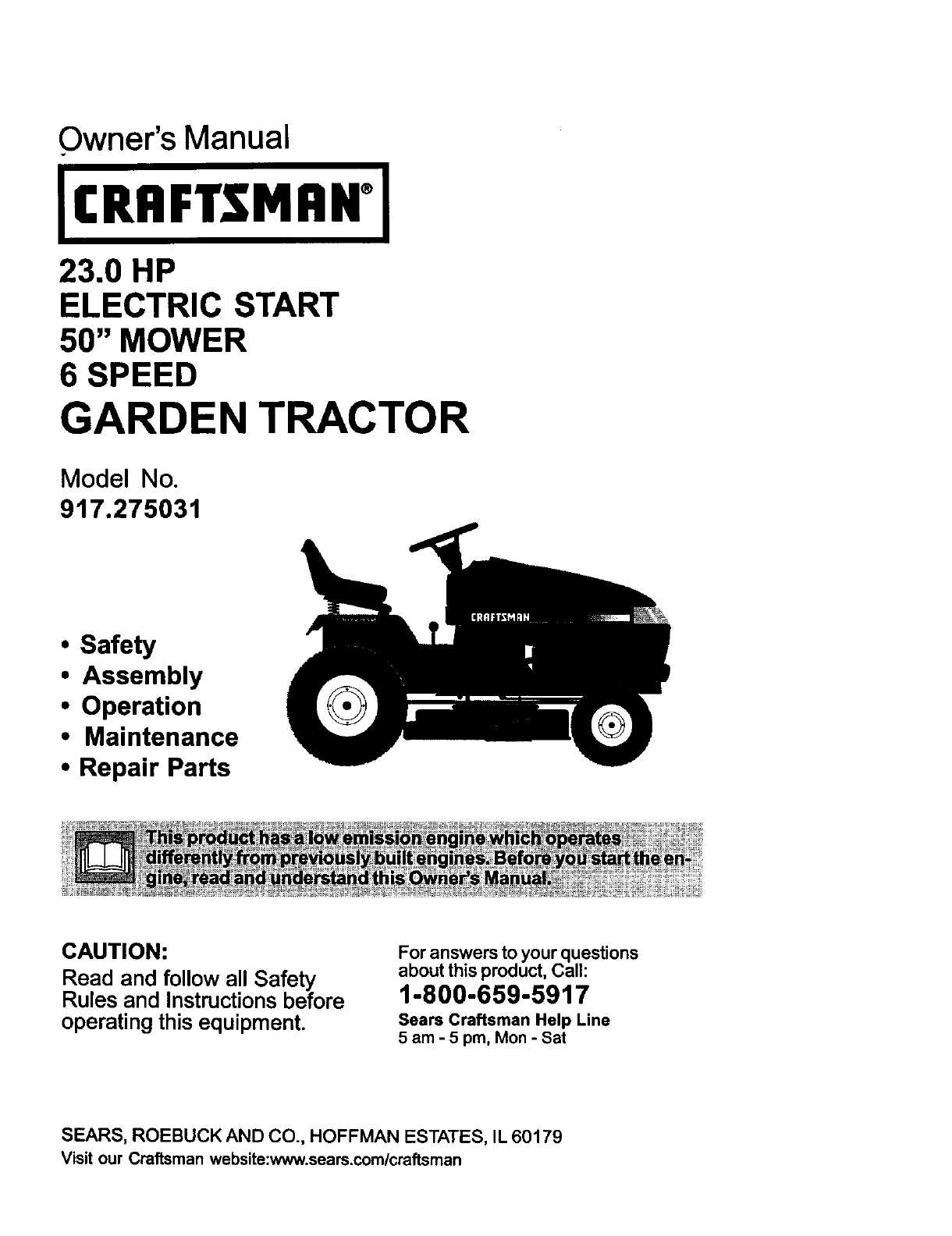 craftsman ys4500 parts diagram