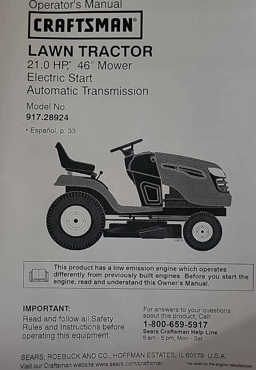 craftsman yts3000 parts diagram