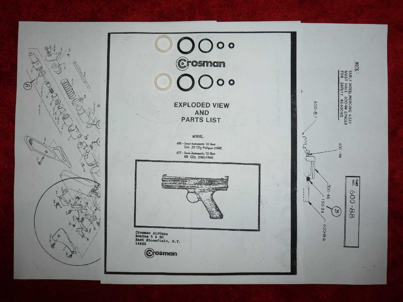 crosman 600 parts diagram