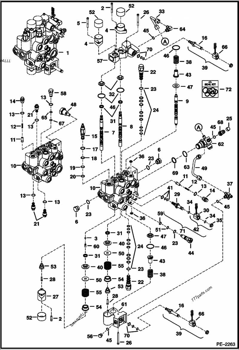 cross hydraulic valve parts diagram