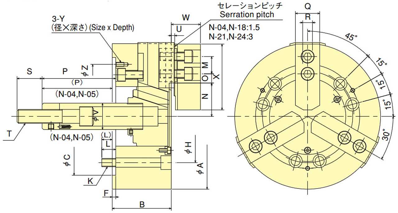 lathe chuck parts diagram