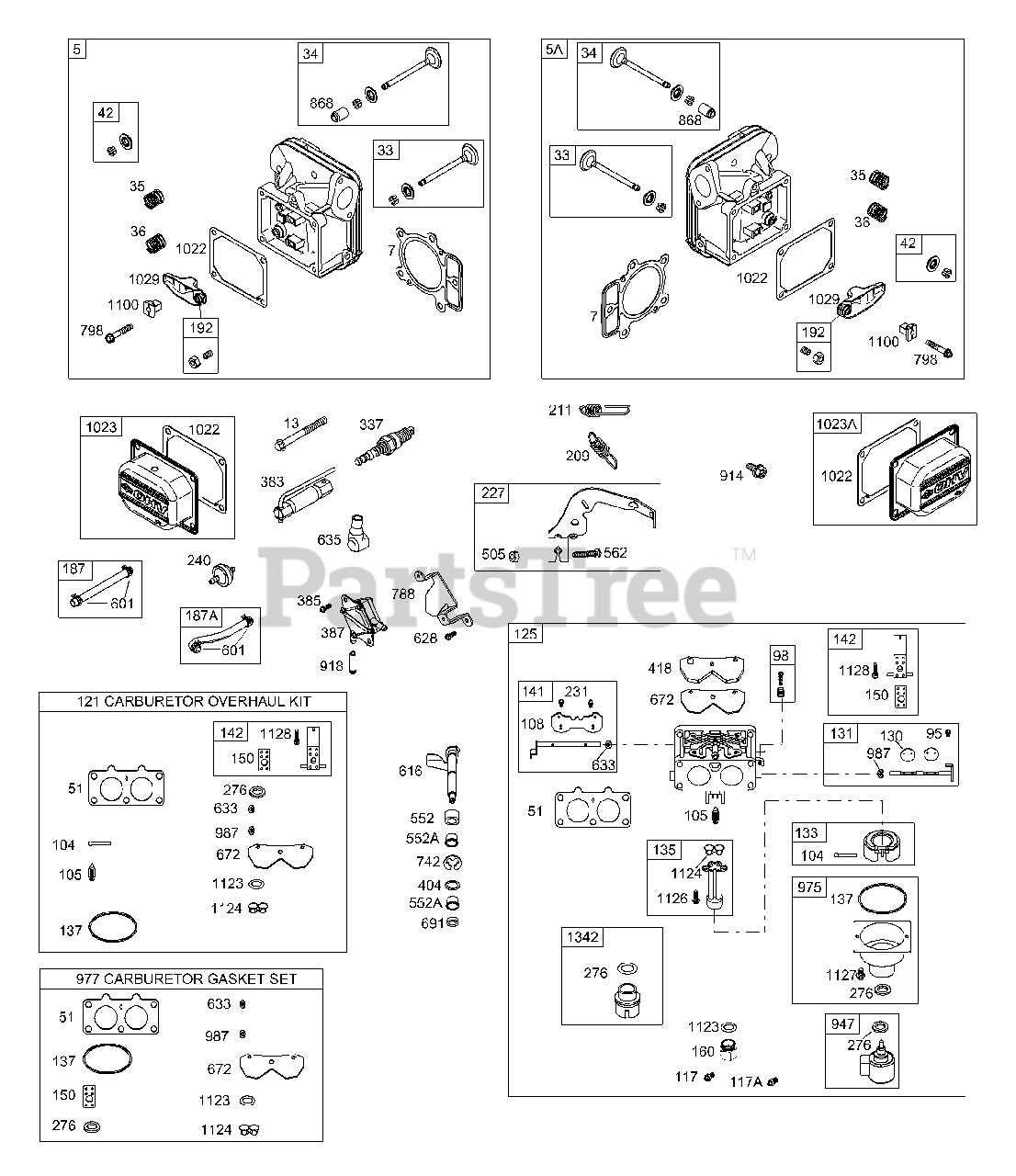 cub cadet lt1024 parts diagram