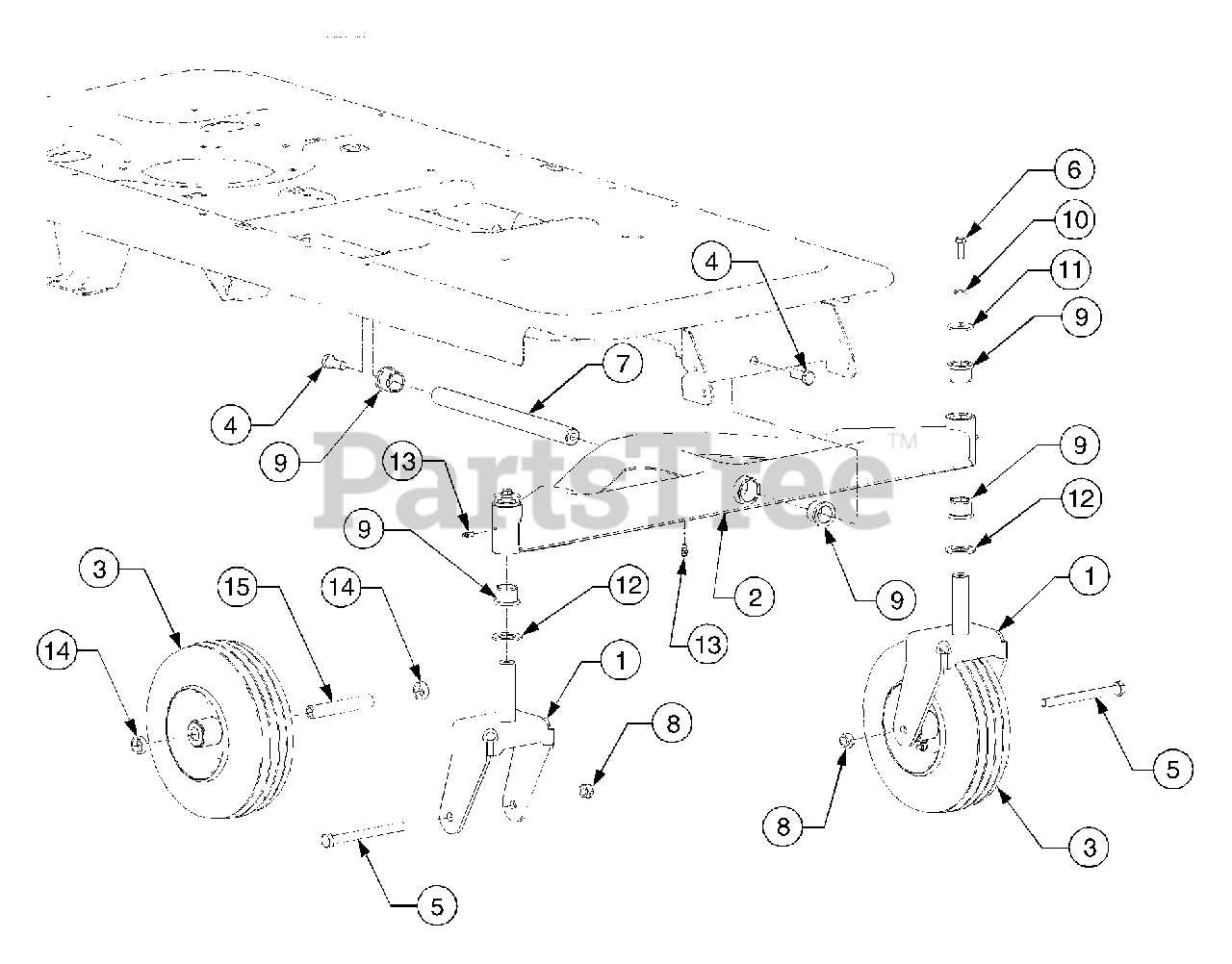 cub cadet rzt parts diagram