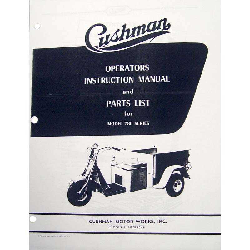 cushman truckster parts diagram