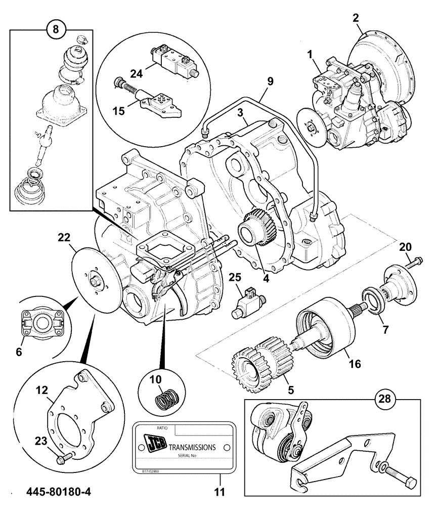 transmission toyota forklift parts diagram