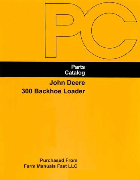 john deere 300 loader parts diagram