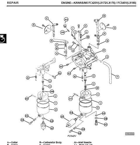 john deere lx172 parts diagram