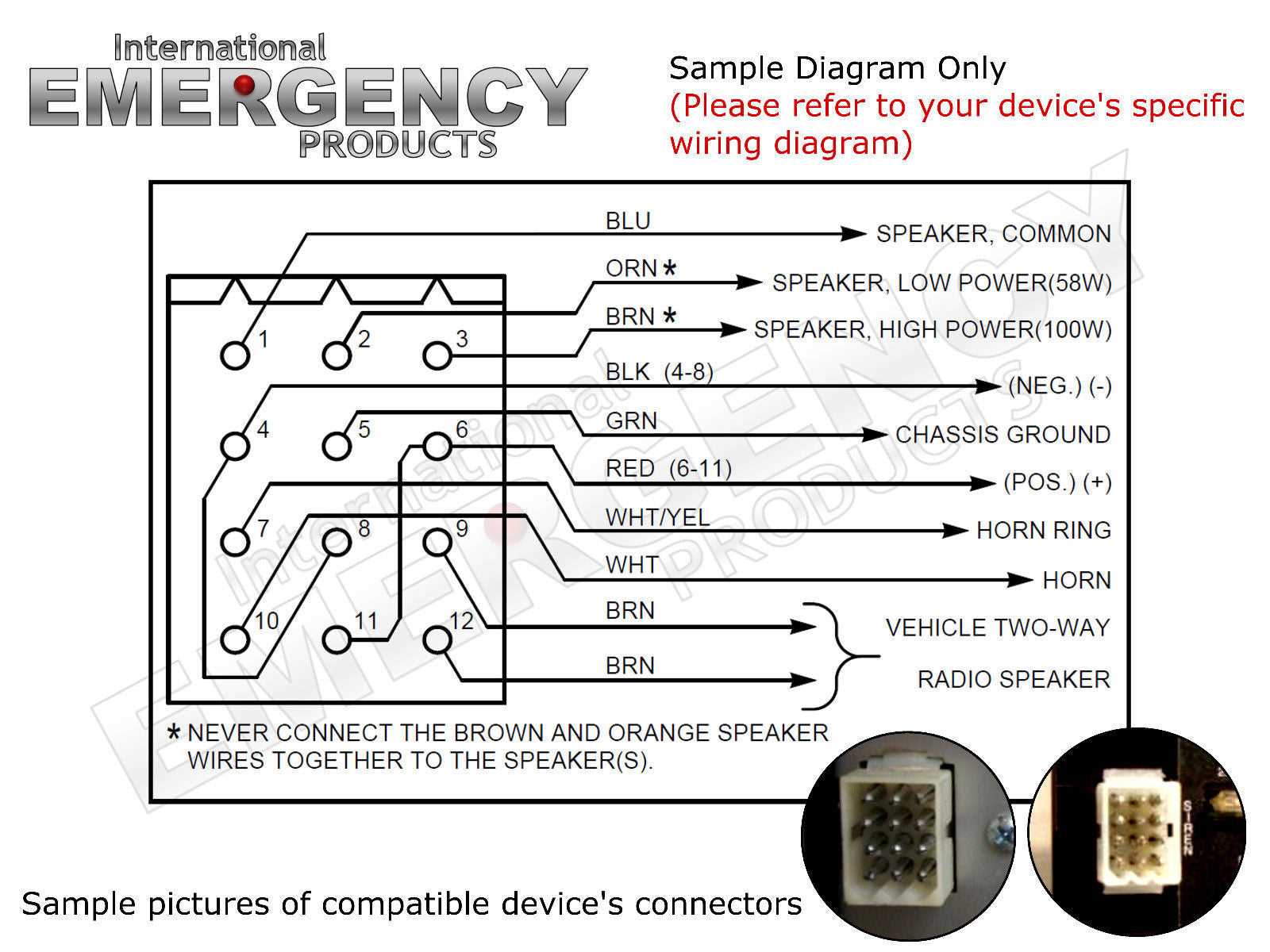 federal q siren parts diagram