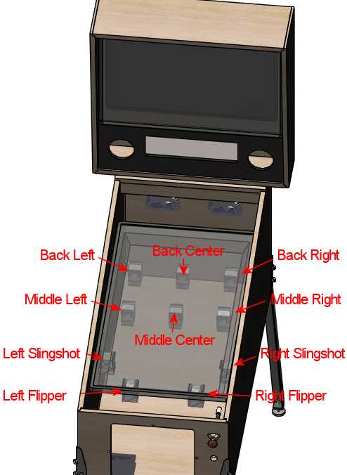 pinball machine parts diagram