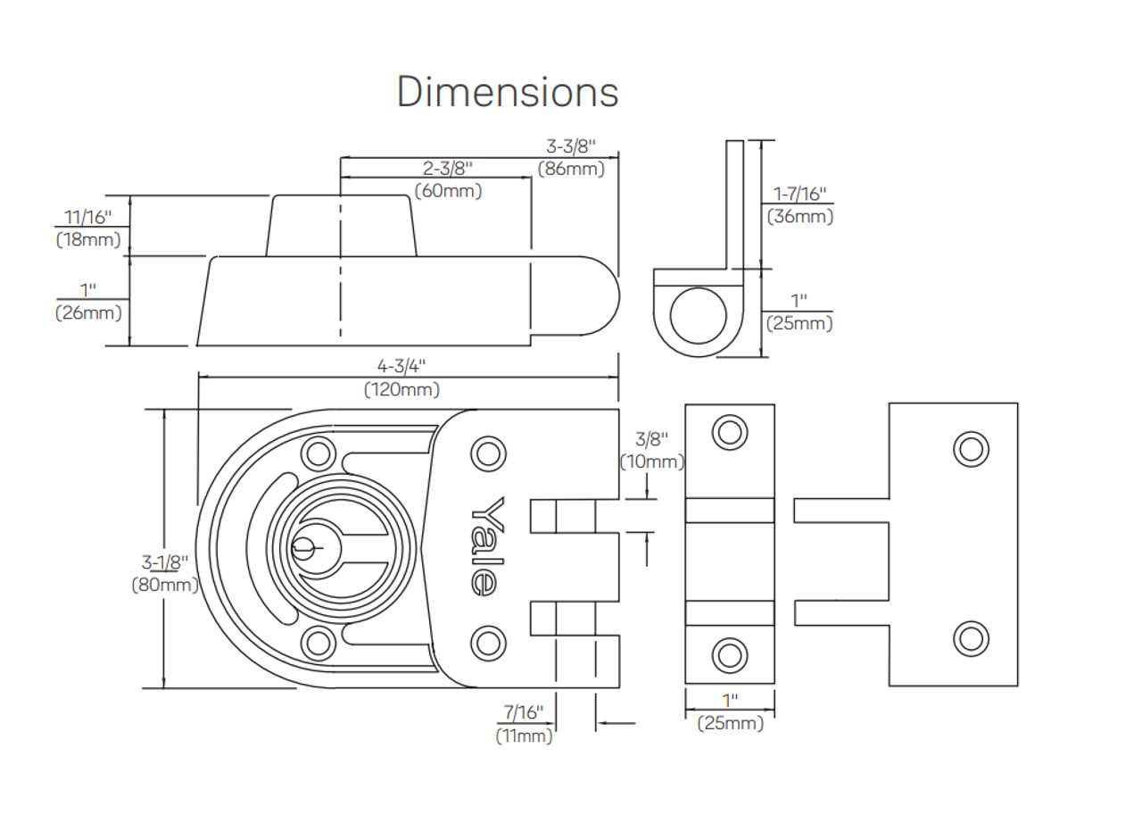 yale door lock parts diagram