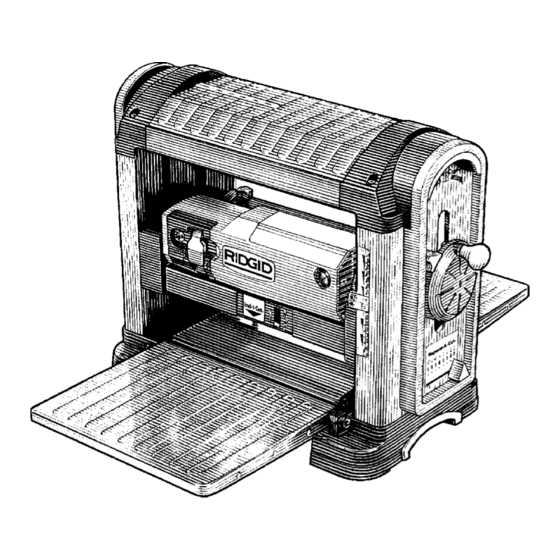 ridgid 13 planer parts diagram