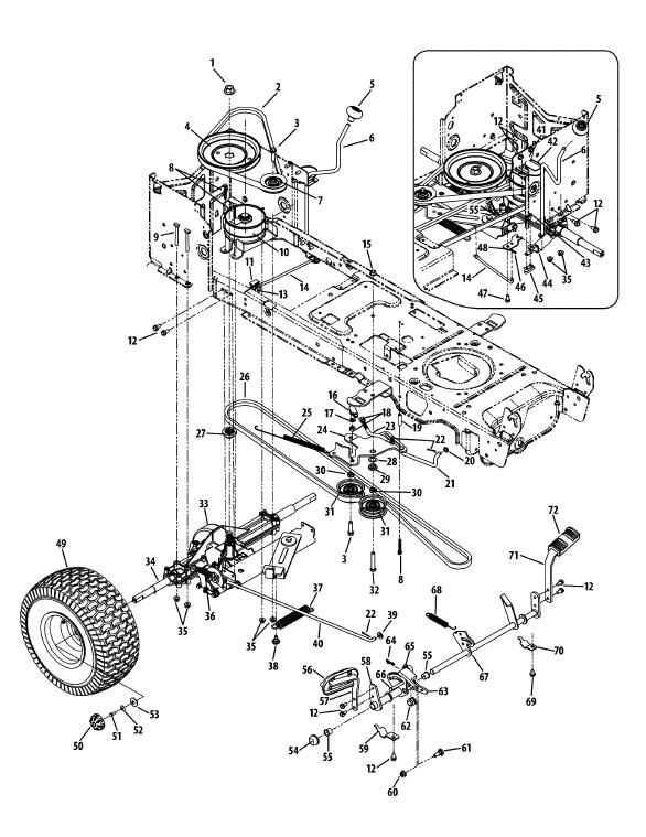 cub cadet ltx1046 parts diagram