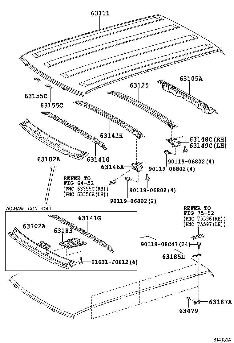 fj cruiser body parts diagram