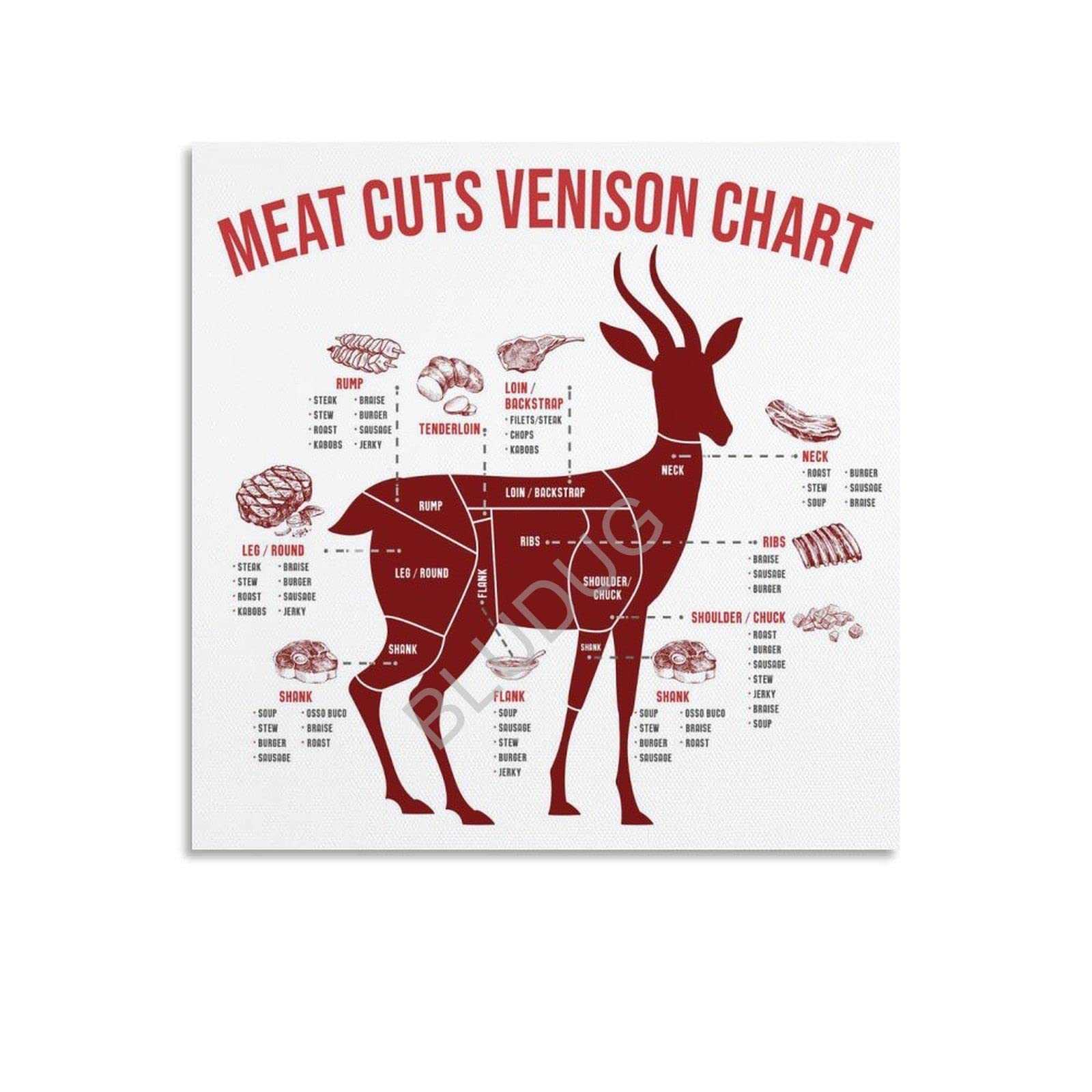 deer meat parts diagram