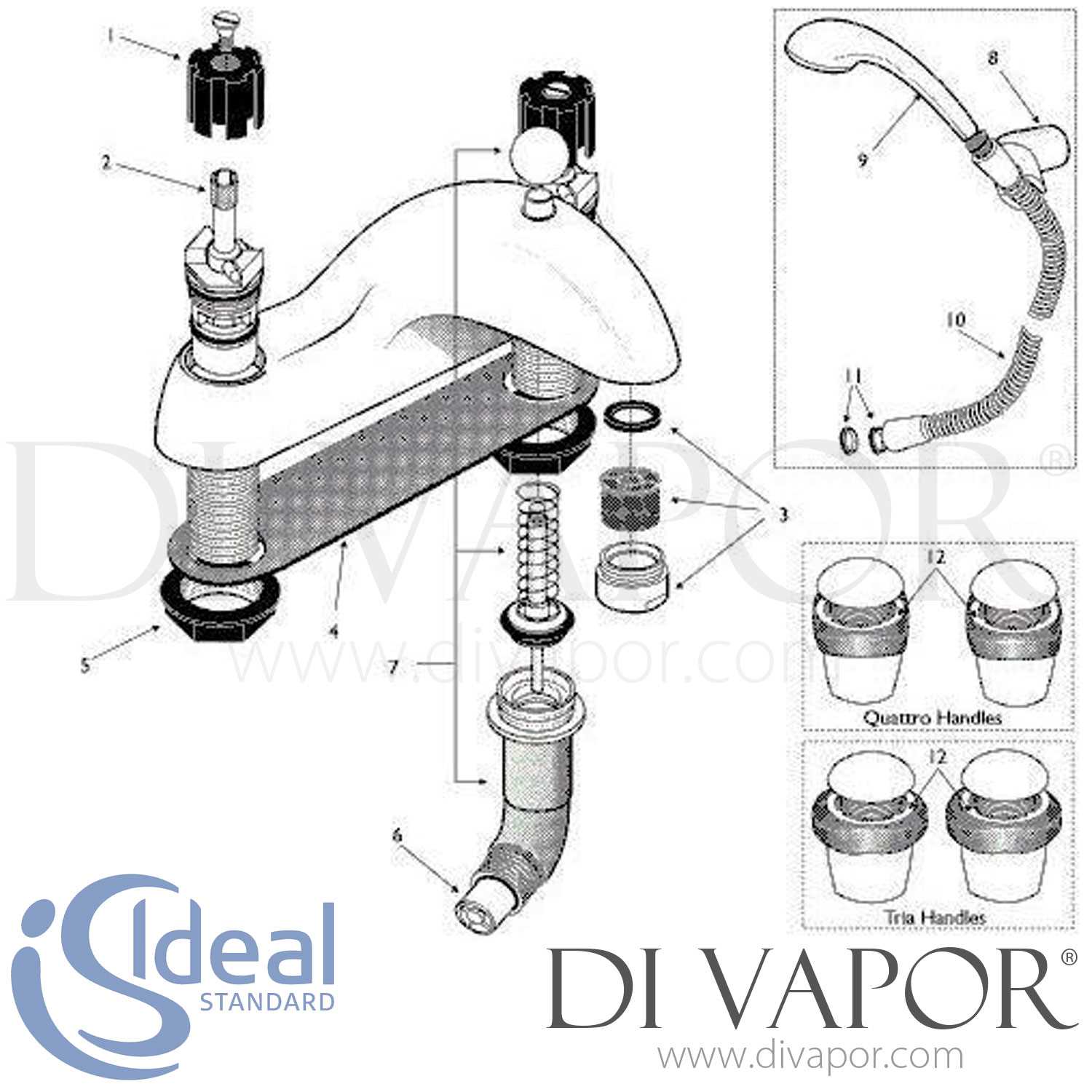 delta bathroom sink faucet parts diagram