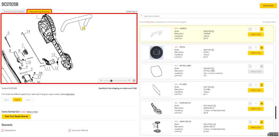 dewalt d51825 parts diagram