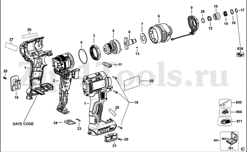 dewalt dcd791 parts diagram