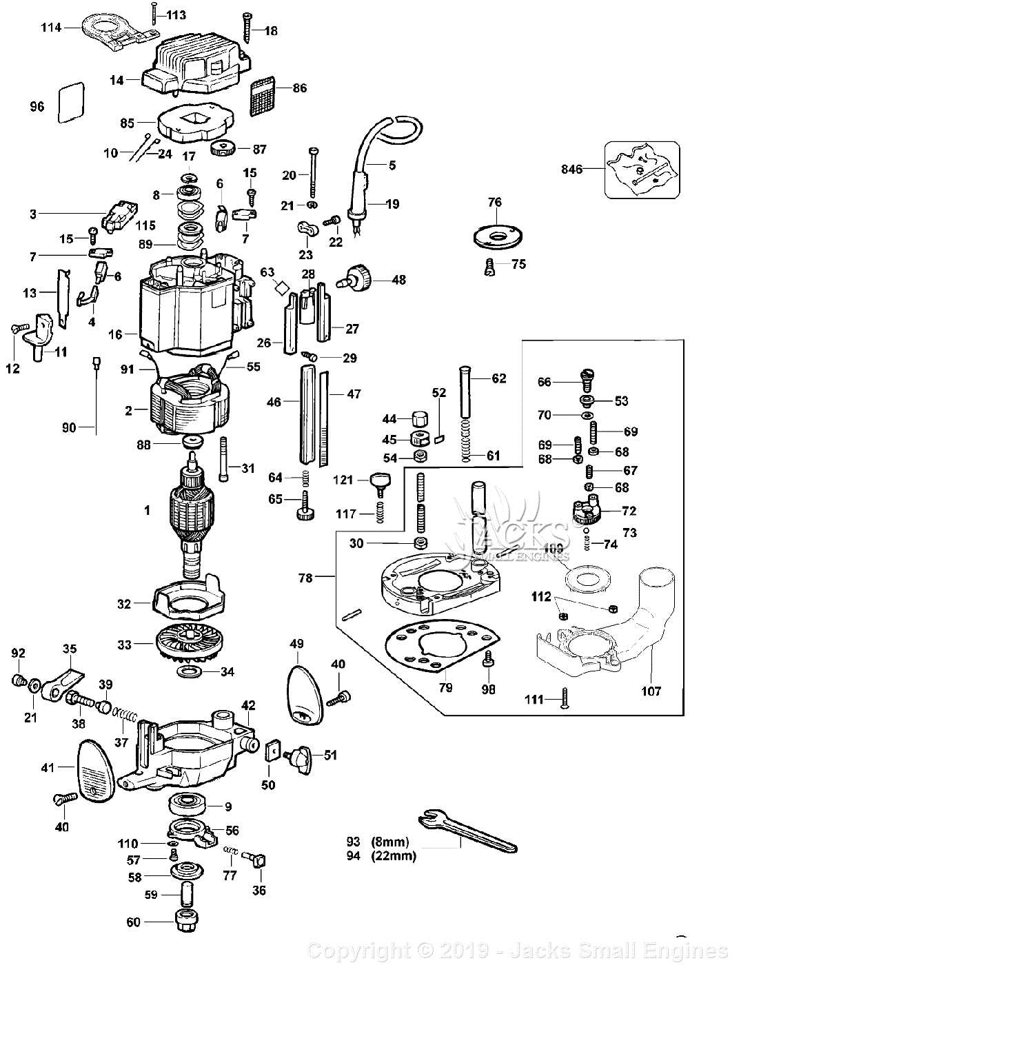 dewalt dcn623 parts diagram