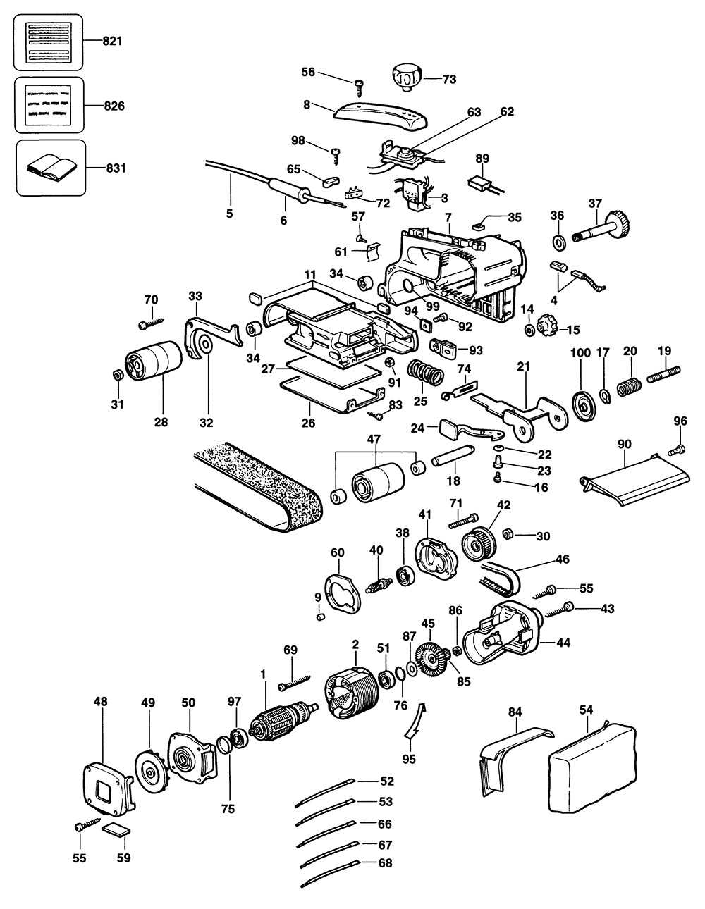 dewalt dw433 parts diagram