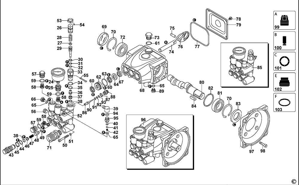 dewalt dxpw3835 parts diagram