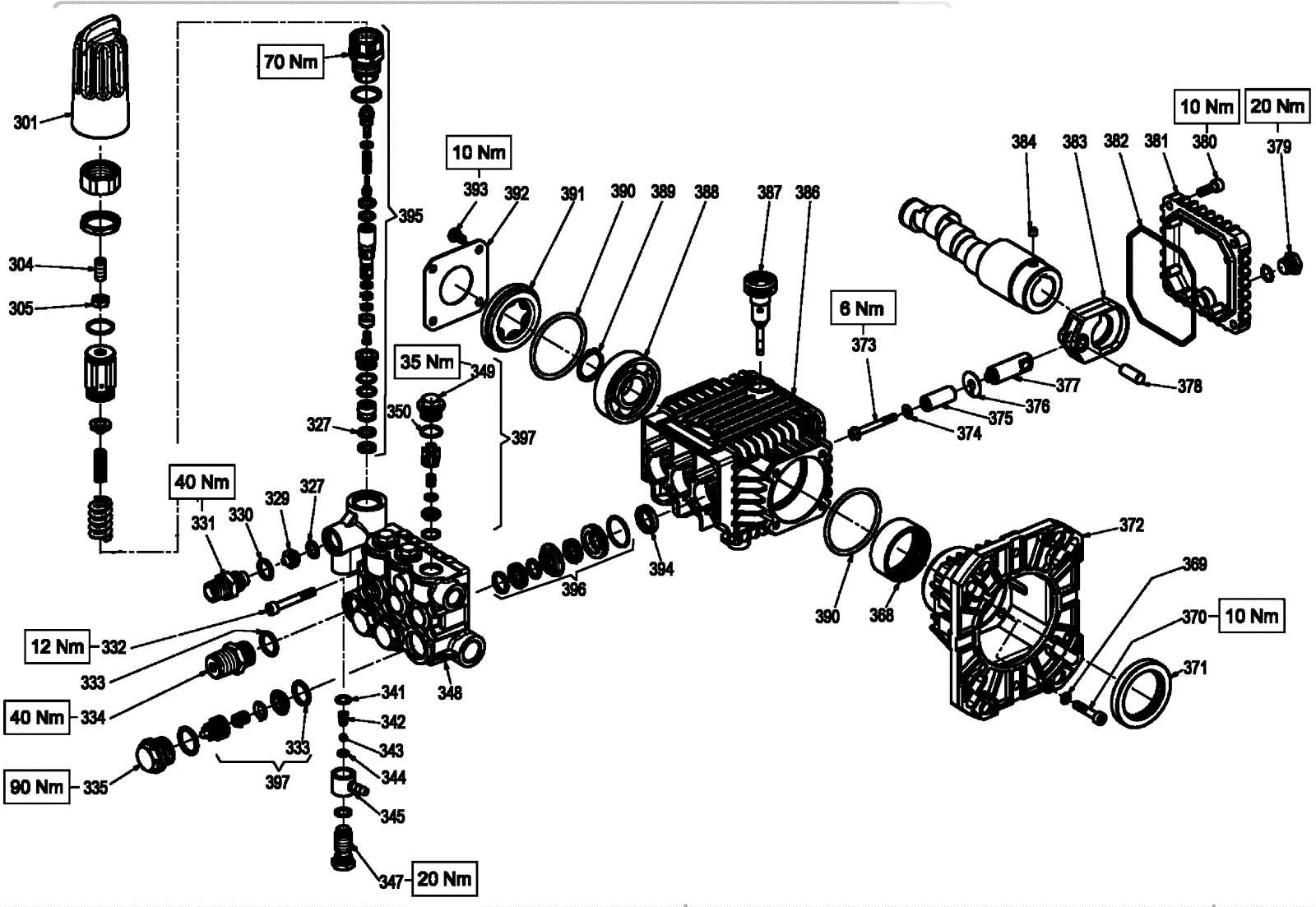 dewalt dxpw3835 parts diagram