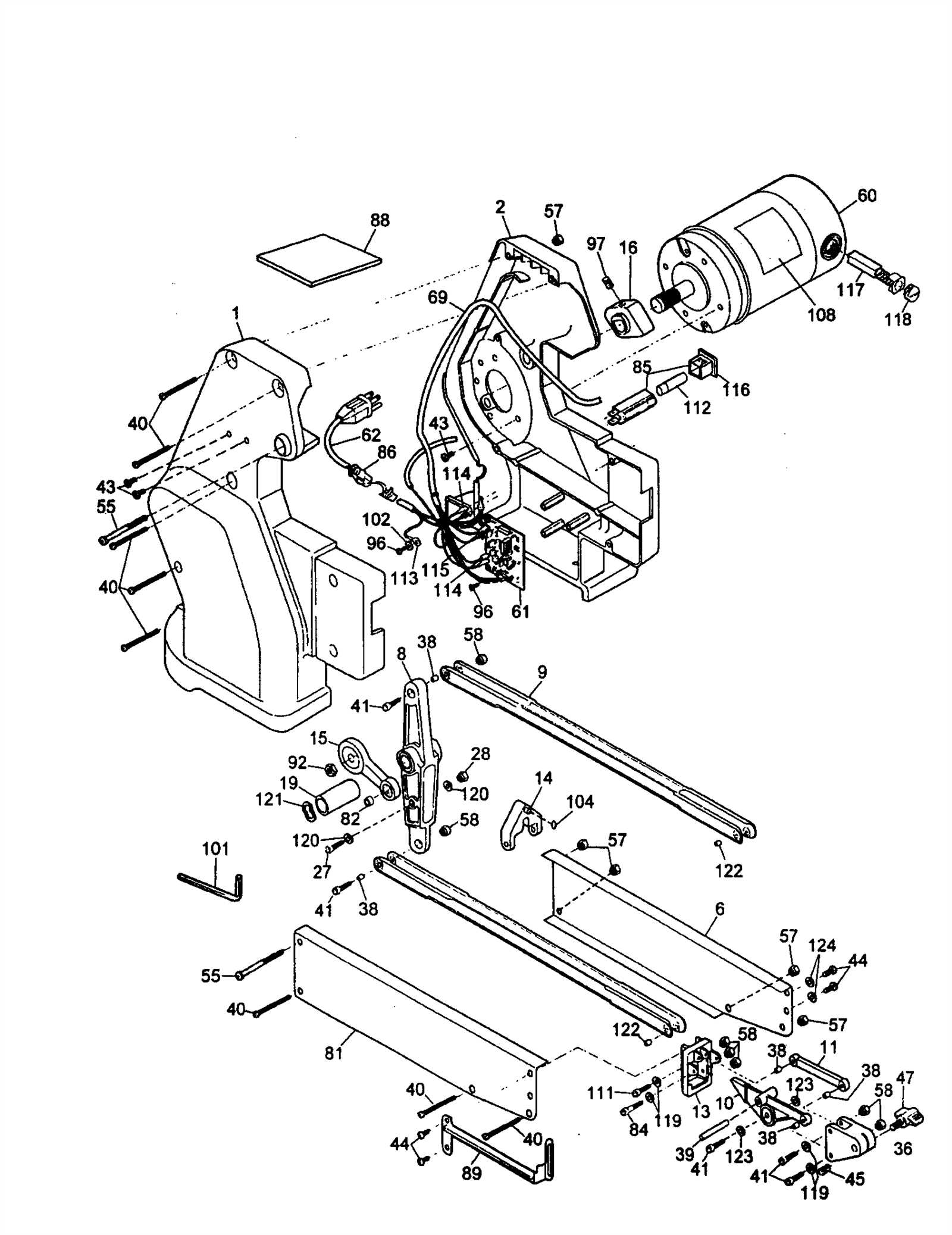 dewalt lawn mower parts diagram