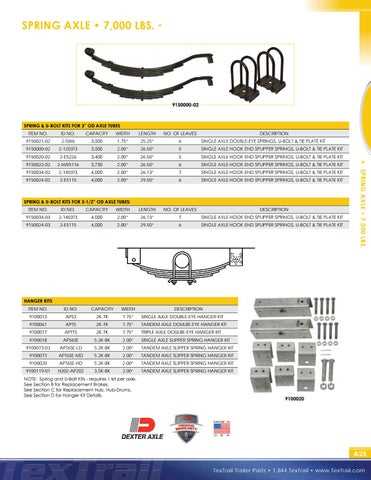 dexter axle parts diagram