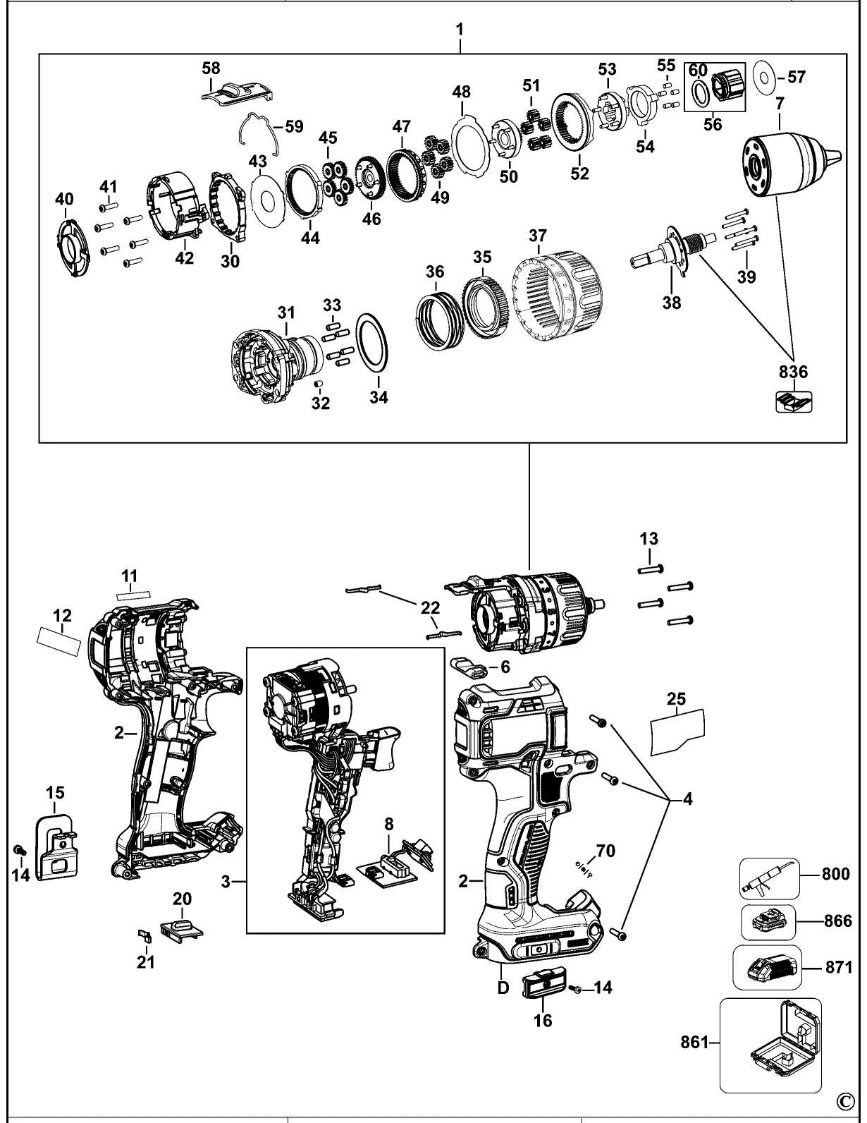 dewalt dcd791 parts diagram