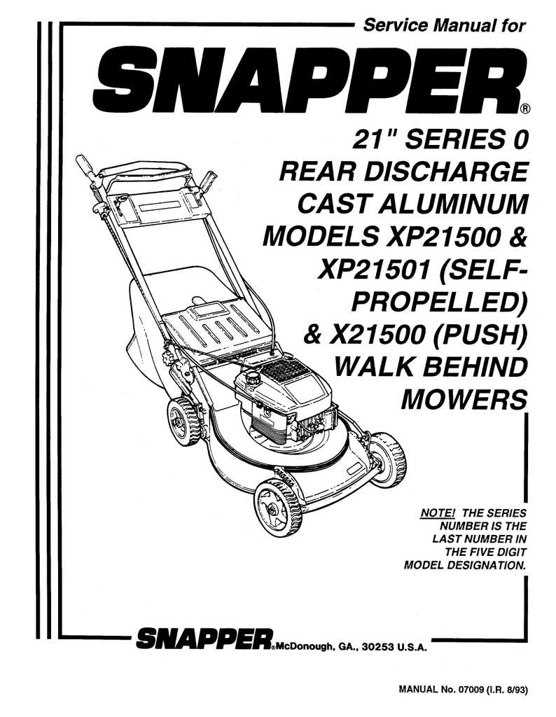 snapper lawn mower parts diagram