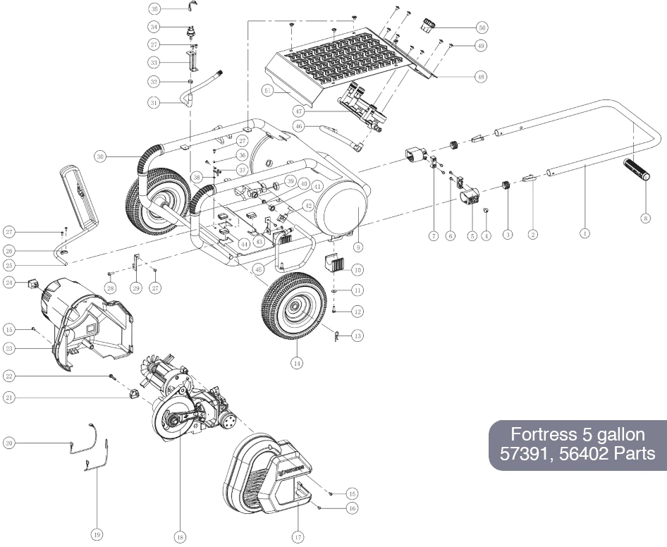 diagram air compressor parts