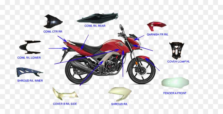 diagram of motorcycle parts