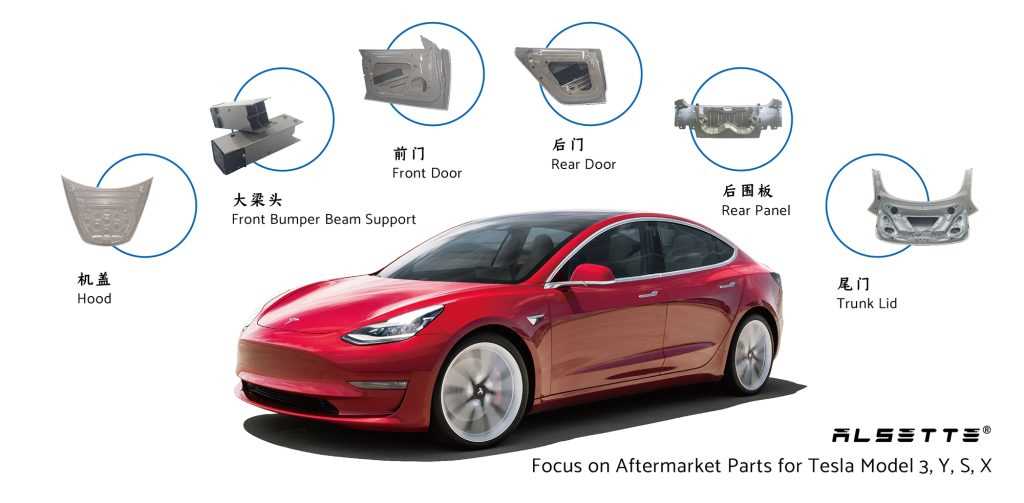 diagram tesla car parts